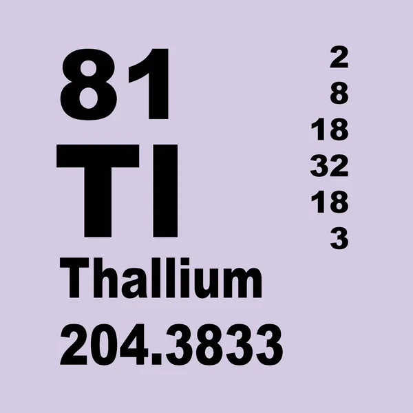 Thallium Tabela Periódica Dos Elementos — Fotografia de Stock