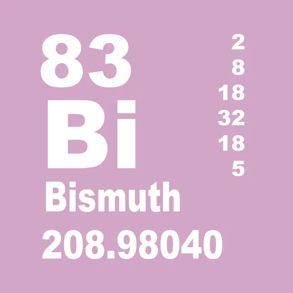 Tabela Periódica Elementos Bismuto — Fotografia de Stock