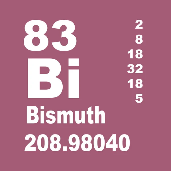 Tabla Periódica Bismuto Elementos — Foto de Stock