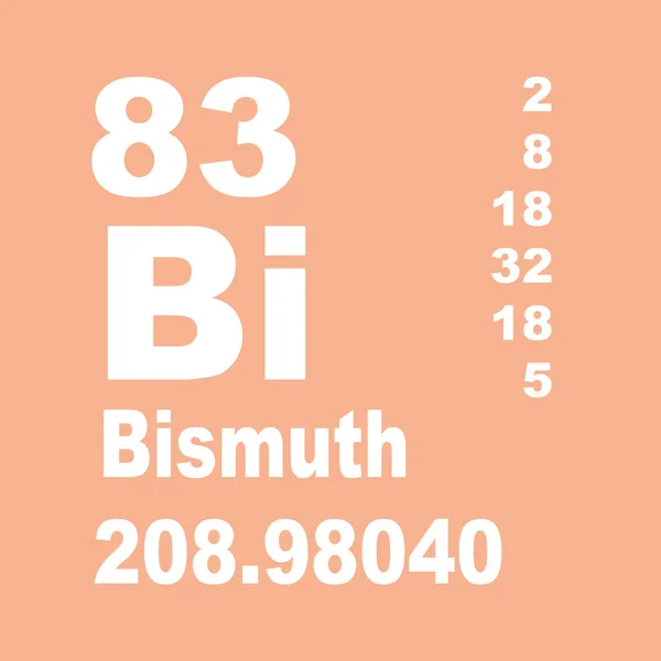 Bismuth Periodická Tabulka Prvků — Stock fotografie