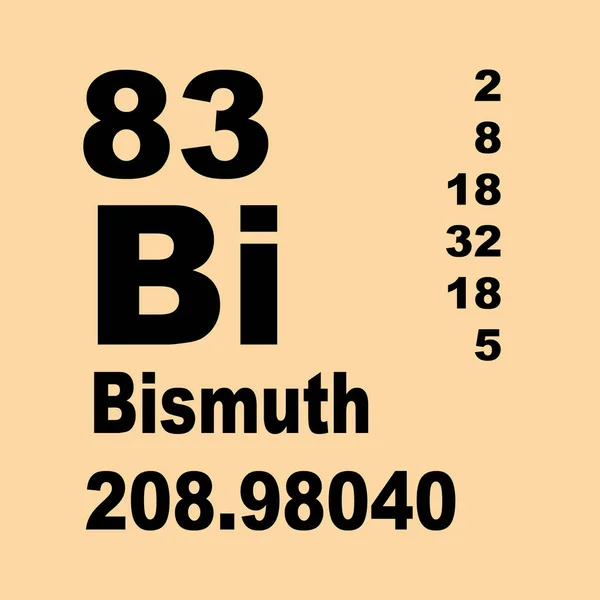 Tabla Periódica Bismuto Elementos —  Fotos de Stock