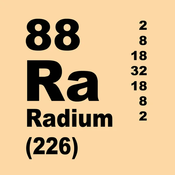 Radium Tavola Periodica Degli Elementi — Foto Stock