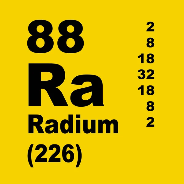 Radium Tabla Periódica Elementos —  Fotos de Stock