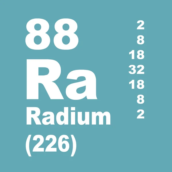 Radium Tabla Periódica Elementos — Foto de Stock