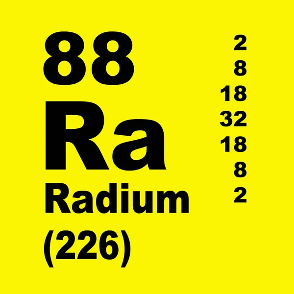 Radium Tabela Periódica Dos Elementos — Fotografia de Stock