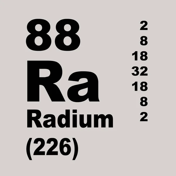 Radium Elemek Periodikus Táblázata — Stock Fotó