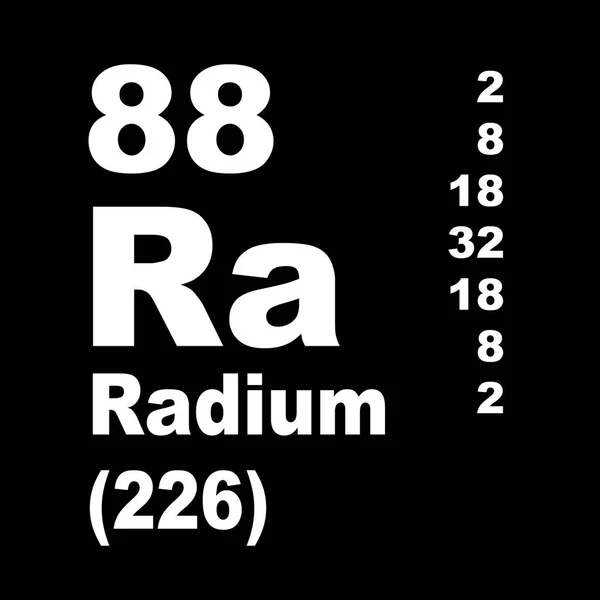 Radium Elemek Periodikus Táblázata — Stock Fotó