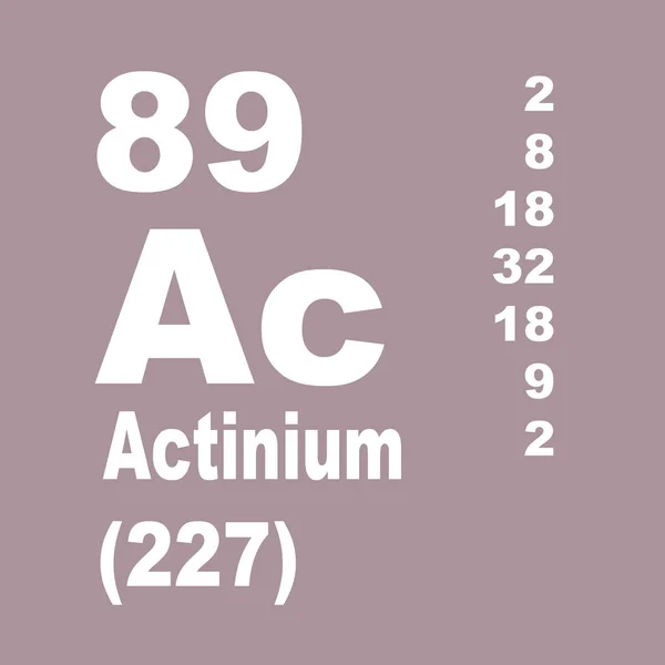 Actinium Periodiska Systemet För Element — Stockfoto