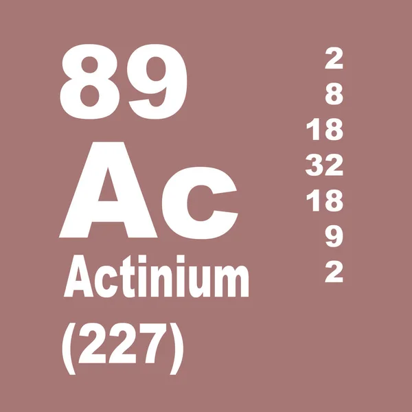 Actinium Periodisk System Elementer - Stock-foto