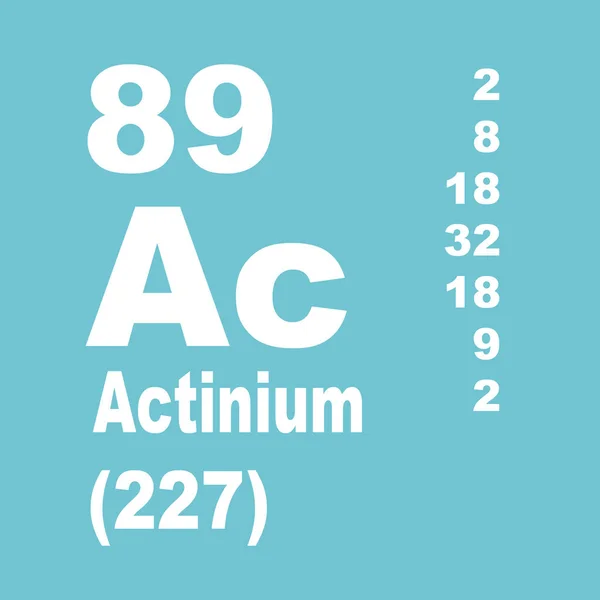 要素のアクチニウム周期表 — ストック写真