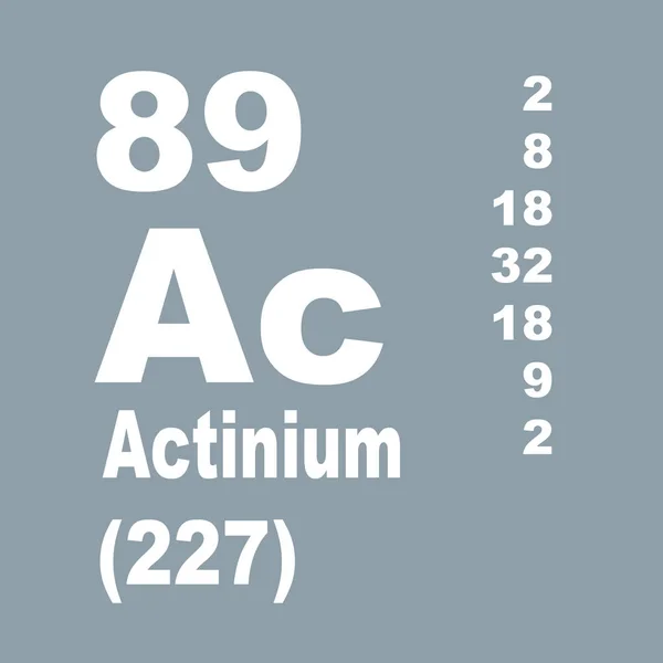 Actinium Periodic Table Elements — Stock Photo, Image