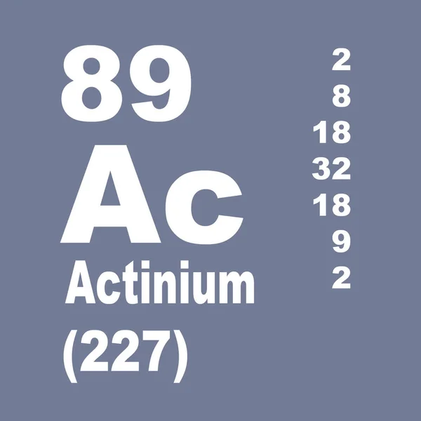 Actinium Tableau Périodique Des Éléments — Photo