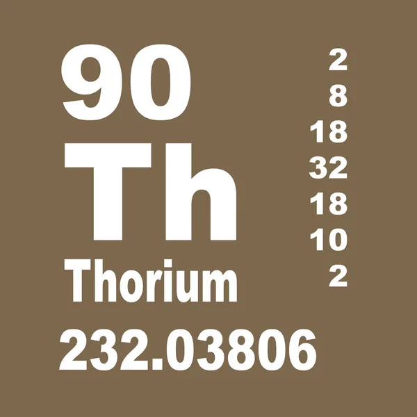 Thorium Tabela Periódica Dos Elementos — Fotografia de Stock