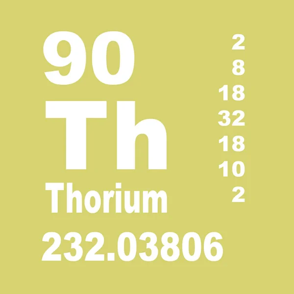 Thorium Periodieke Tabel Van Elementen — Stockfoto