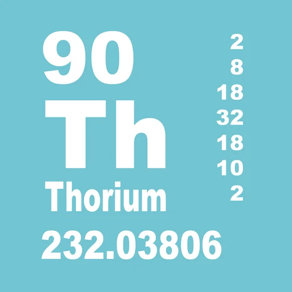 Thorium Tabela Periódica Dos Elementos — Fotografia de Stock