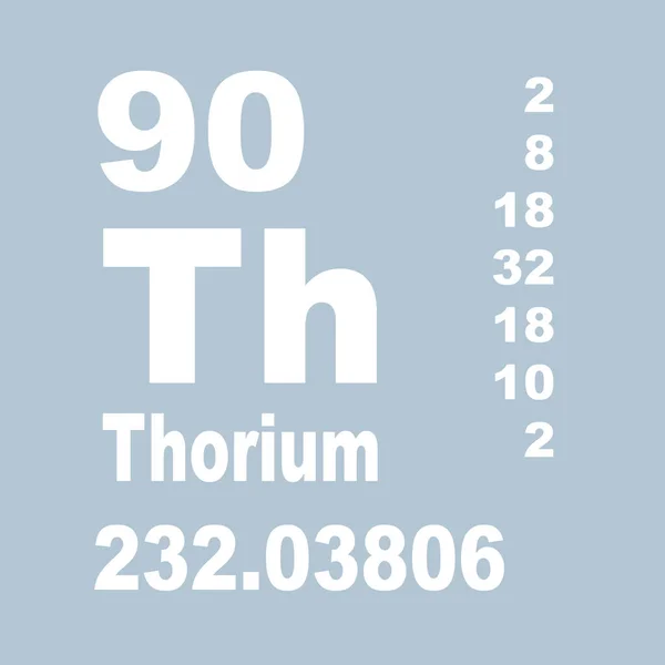 元素のトリウム周期表 — ストック写真