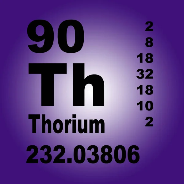 Периодическая Таблица Элементов Тория — стоковое фото