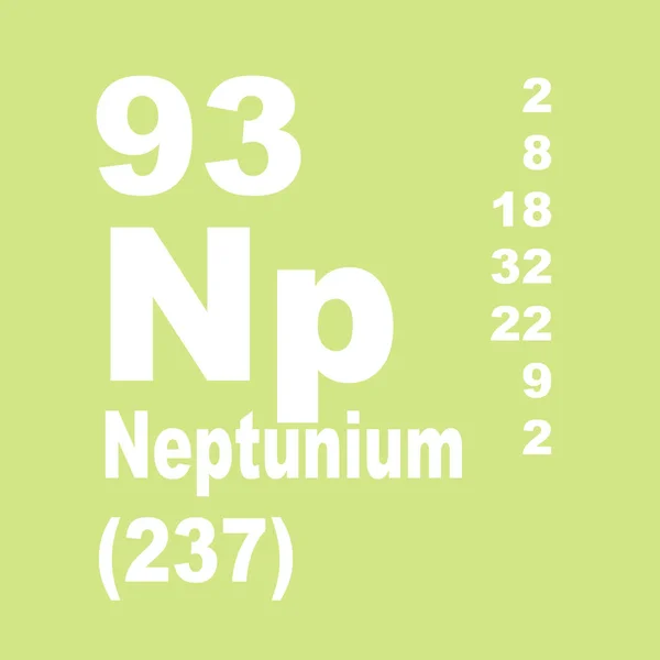 ネプチュニウム周期表要素 — ストック写真