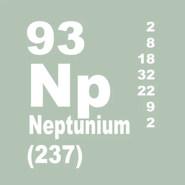 ネプチュニウム周期表要素 — ストック写真