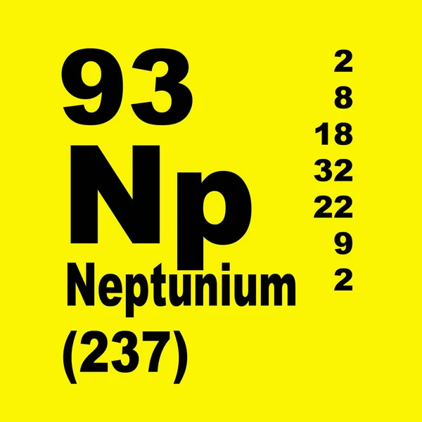 원소의 Neptunium 주기도 — 스톡 사진