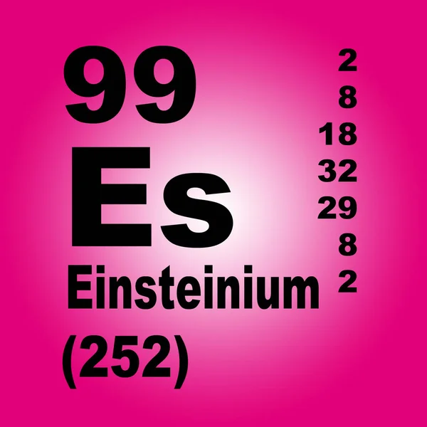 Einsteinium Periodiska Element — Stockfoto