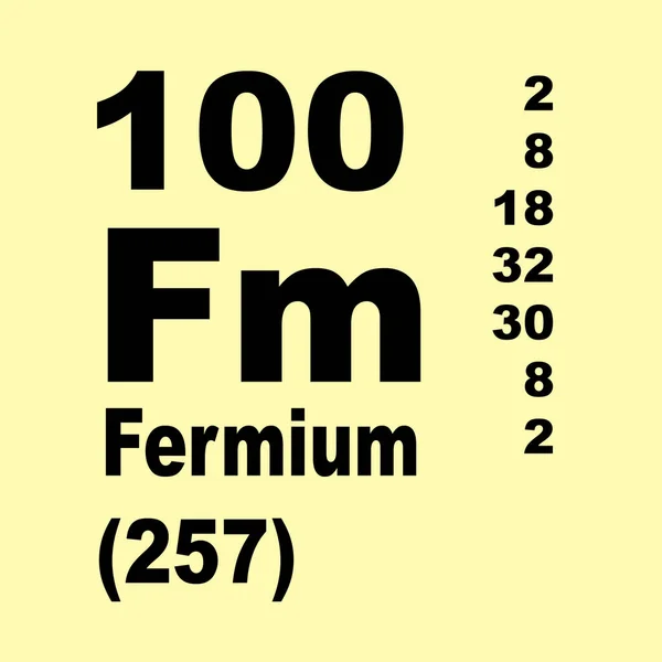 Fermium Periodensystem Der Elemente — Stockfoto