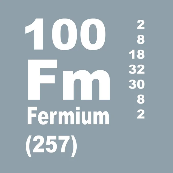 Fermiumjaksollinen Alkuaineiden Taulukko — kuvapankkivalokuva