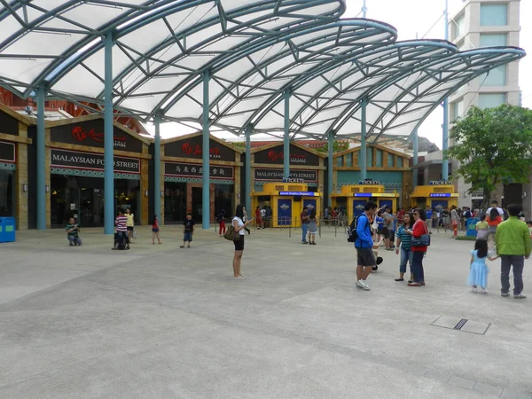 Sentosa Apr Universal Stüdyoları Singapur Daki Bilet Gişeleri Nisan 2012 — Stok fotoğraf