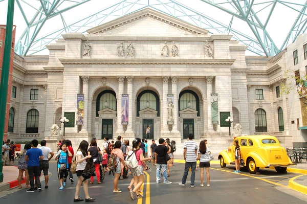 Sentosa April Universal Studios Singapore New York Theme Public Library — 스톡 사진