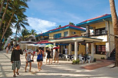 AKLAN, PH - SEPT 10 - Boracay Adası ön cephesi 10 Eylül 2012, Aklan, Filipinler.