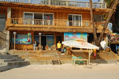 AKLAN, PH - SEPT 10 - 10 Eylül 2012 tarihinde Filipinler 'in Aklan kentinde Boracay Adası' nda elmas su sporları cephesi.