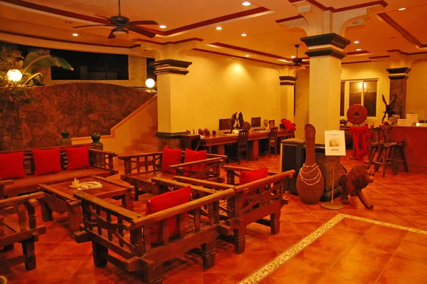Aklan Sept Grand Boracay Resort Reception Area Interior Boracay Island — 图库照片