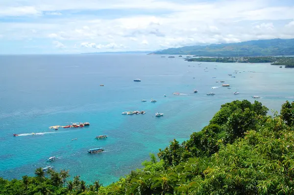 Aklan Sept Vue Ensemble Île Boracay Point Vue Mount Luho — Photo