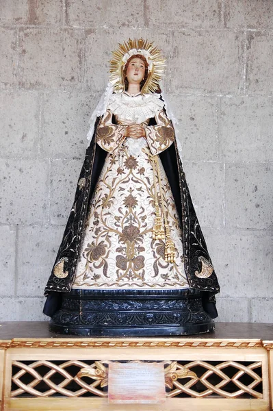 Манила Штат Пенсильвания Feb Статуя Марии Церкви Сан Агуидо Февраля — стоковое фото