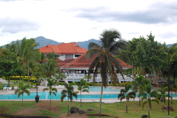 Batangas Juin Façade Salle Conférence Piscine Mont Malarayat Juin 2010 — Photo