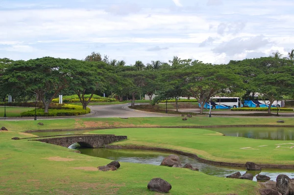 Batangas Juni Golfbana Och Parkeringsplats Vid Mount Malarayat Den Juni — Stockfoto