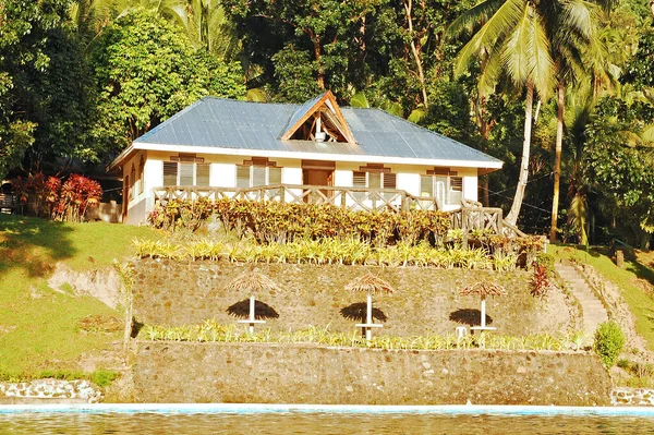 Camiguin Feb Santo Nino Холодний Весняний Котедж Фасад Лютого 2013 — стокове фото