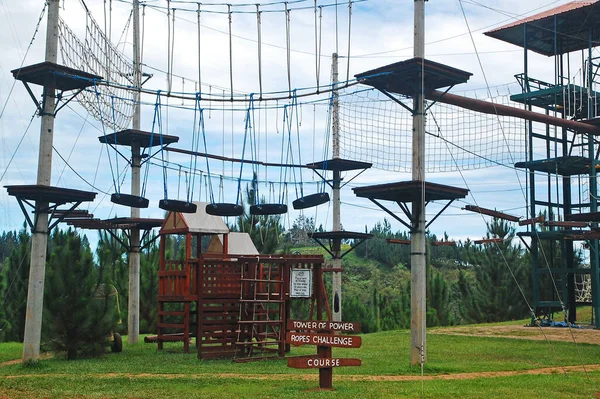 Bukidnon Feb Dahilayan Eco Adventure Park Ropes Challenge Course February —  Fotos de Stock