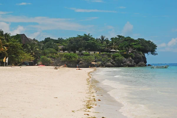 Bohol Sept Alona Beach Sand Und Bäume September 2015 Panglao — Stockfoto