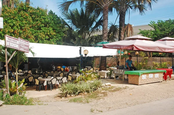 Bohol Sept Fachada Comedor Septiembre 2015 Playa Alona Isla Panglao — Foto de Stock