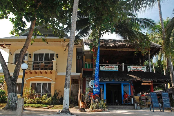 Bohol Sept Fachada Bar Restaurante Setembro 2015 Praia Alona Ilha — Fotografia de Stock