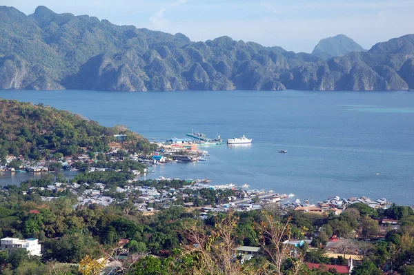 Palawan März Überblick Über Die Provinz Coron Mit Bergen Und — Stockfoto