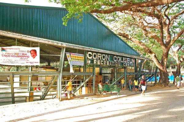Palawan March Coron Coliseum Retreatment Center Facade Березня 2012 Року — стокове фото