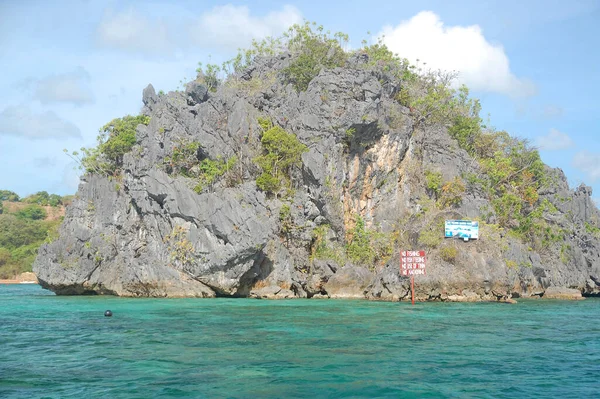 Palawan Μαρτιου Θαλάσσιο Πάρκο Siete Pecados Νησί Στις Μαρτίου 2012 — Φωτογραφία Αρχείου