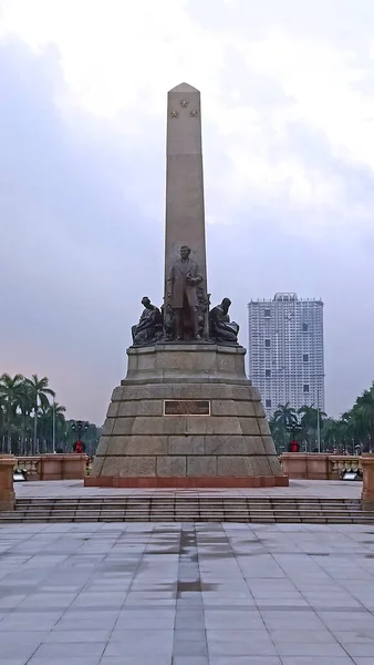 Manila Jan Rizal Park Standbeeld Monument Januari 2017 Manilla Filipijnen — Stockfoto