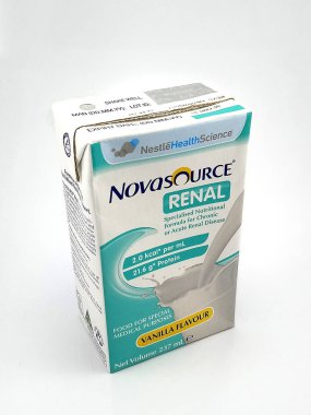 MANILA, PH - 23 Haziran - Nestle novasource renal vanilya aromalı 23 Haziran 2020, Manila, Filipinler.