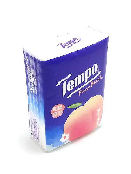 Manila June Tempo Fuzzy Peach Tissue Paper June 2020 Manila — Stock Photo, Image