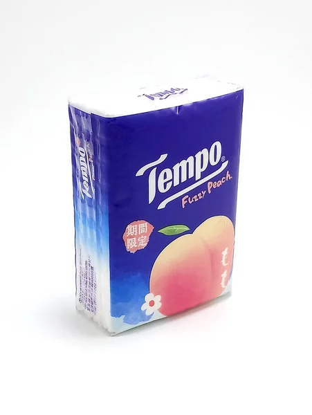 Manila June Tempo Fuzzy Peach Tissue Paper June 2020 Manila — Stock Photo, Image