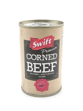 MANILA, PH - 23 Haziran - Swift premium konserve sığır konservesi 23 Haziran 2020 'de Manila, Filipinler' de.