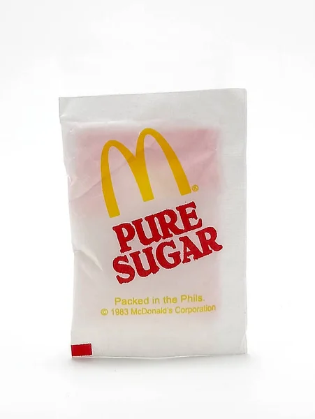 Manila Června Mcdonalds Sugar Sachet June 2020 Manila Filipines — Stock fotografie